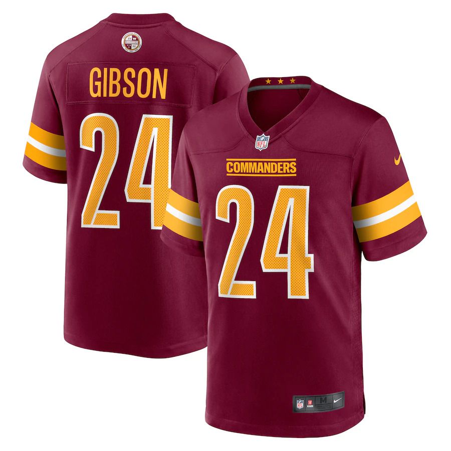 Men Washington Commanders #24 Antonio Gibson Nike Burgundy Game NFL Jersey->washington redskins->NFL Jersey